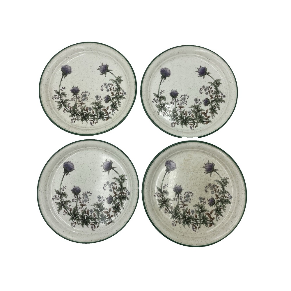 Vintage Set of‎ 4 Arklow Thistledown 7.5 Dessert Salad Plates Ireland